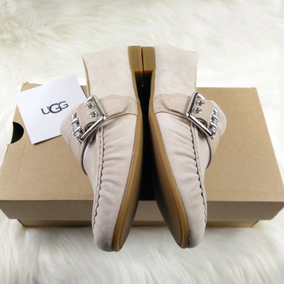 UGG Women's Tan Loafers with Buckle - Picture 2 of 10